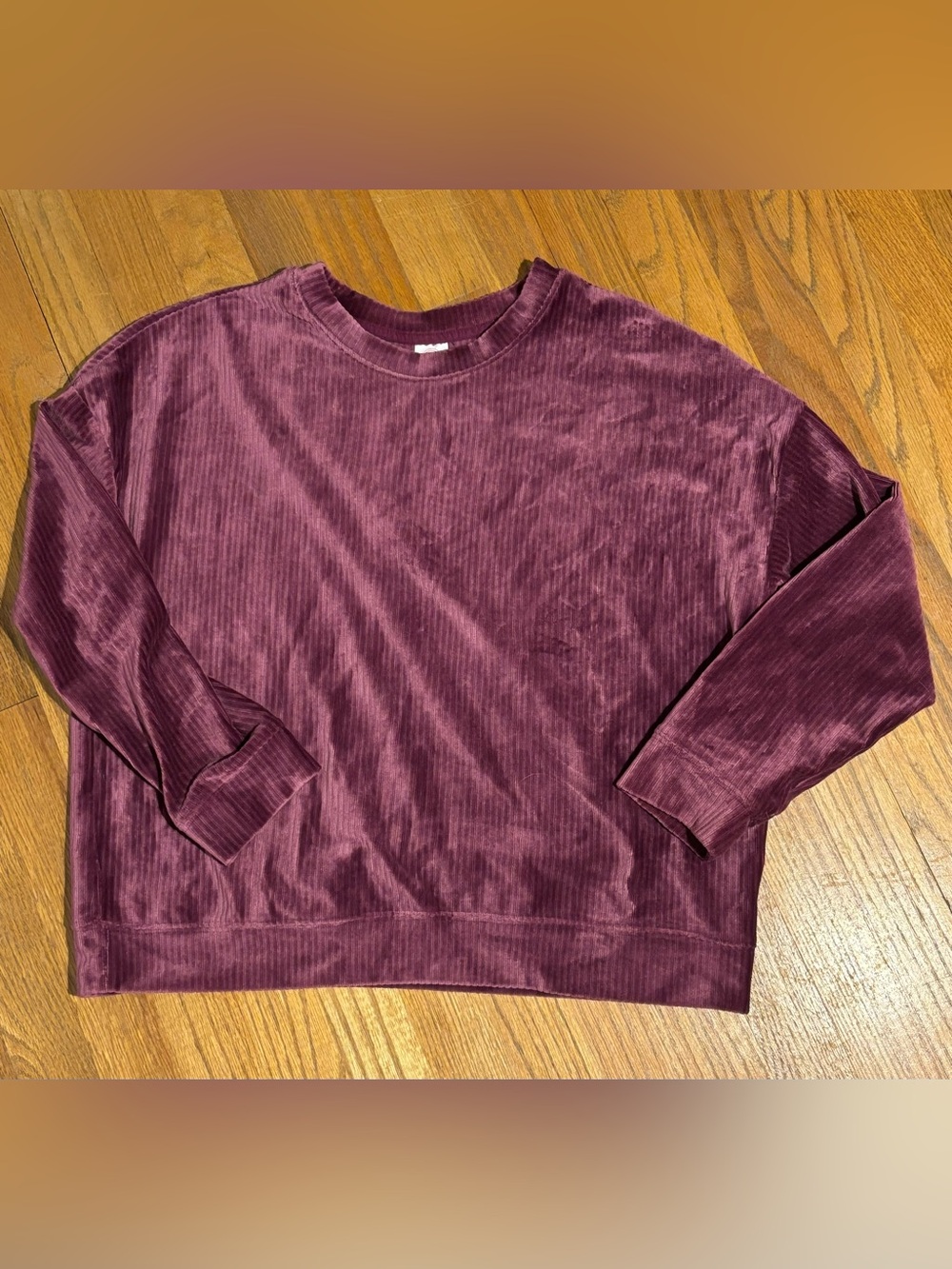 wonder nation Plush Ribbed Crewneck Top, size XL Plus